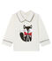 Tee shirt manches longues bébé garçon à col blanc MARSHMALLOW CN