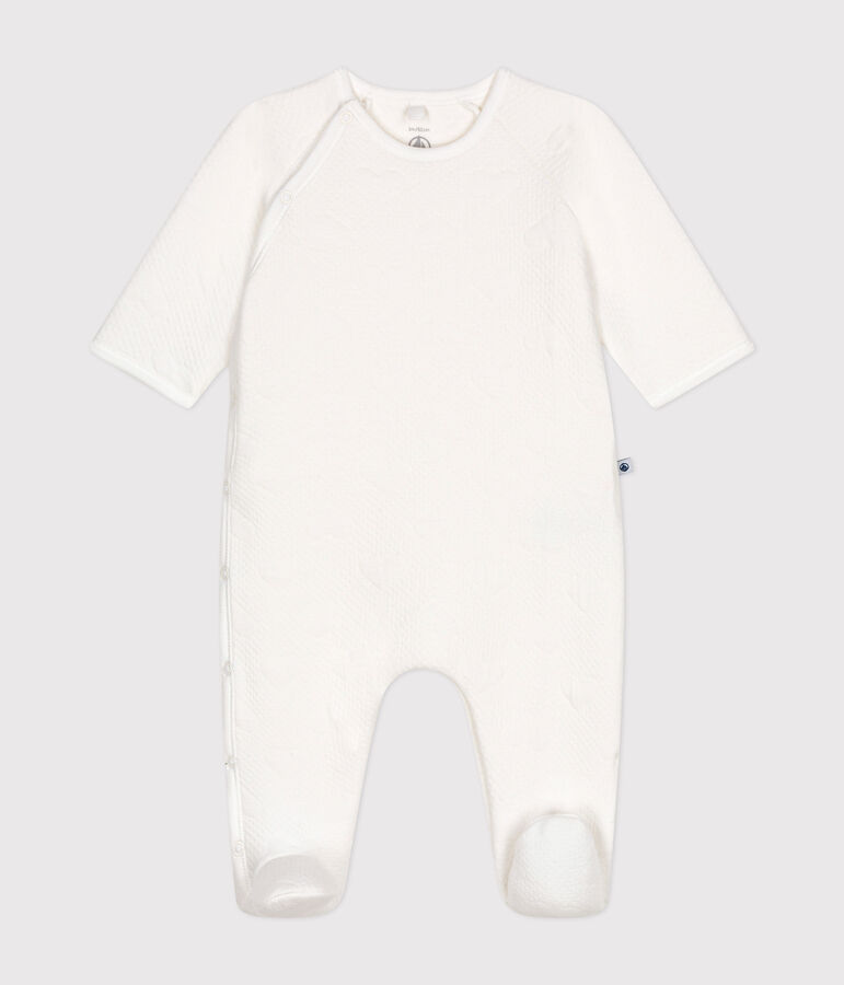 Baby hart buisvormige pyjama wit