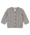 Cardigan en tricot laine et coton torsadé bébé mixte gris SUBWAY CHINE