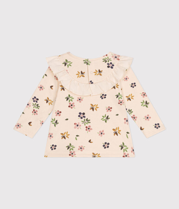 Blouse en tubique b&eacute;b&eacute; &eacute;cru/multicouleur