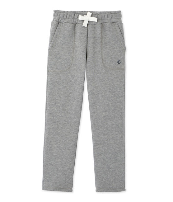 Pantalon garçon en molleton gris SUBWAY CHINE