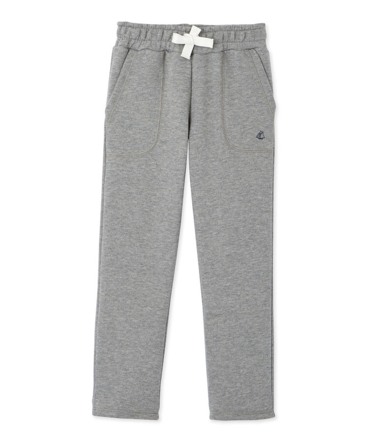 Pantalon gar&ccedil;on en molleton gris