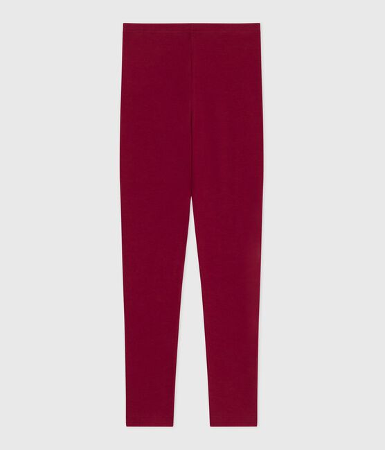 Effen katoenen legging voor kinderen AMARANTE