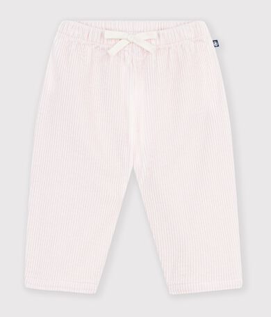 Pantalon b&eacute;b&eacute; en velours uni