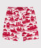 Gerecycleerde zwemshort met print voor jongens rood AVALANCHE/ ROUGE