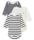 Trio rompertjes lange mouwen baby