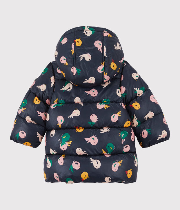 Donsjack van polyamide baby. blauw/multicouleur