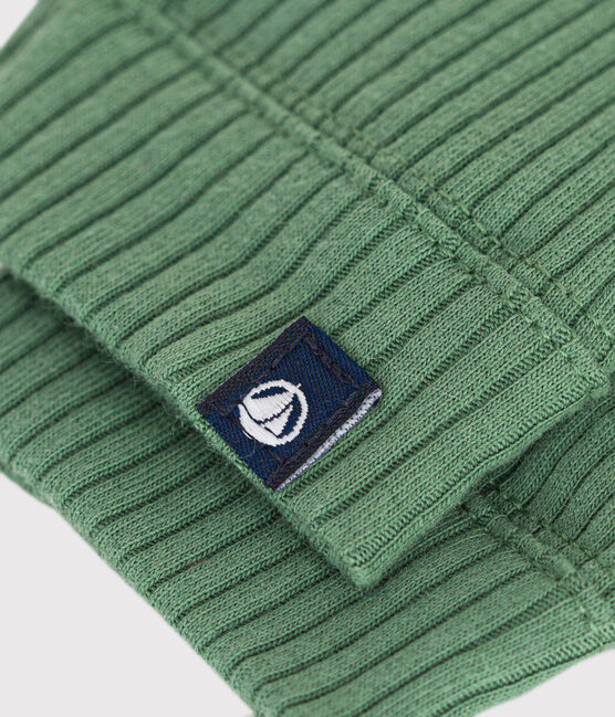 Legging en coton bébé vert PALMERAIE