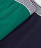 Lot de boxers enfant en coton et &eacute;lasthanne uni multicouleur