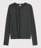 Iconisch katoenen Dames cardigan grijs CITY CHINE