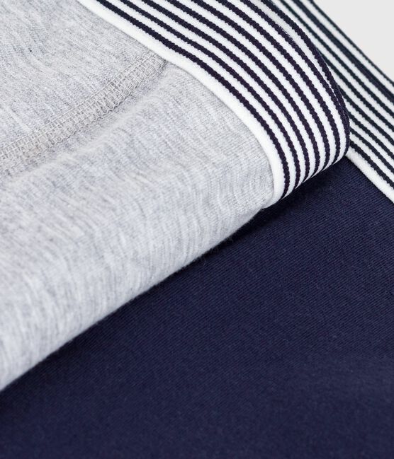Setje met effen boxershorts voor kinderen in katoen en elastaan variante 1