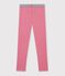 Effen katoenen legging voor kinderen roze