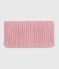 Snood bébé en tricot doublé en polaire rose CHARME