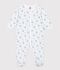 Pyjama b&eacute;b&eacute; en coton imprim&eacute; fleuri blanc/multicouleur