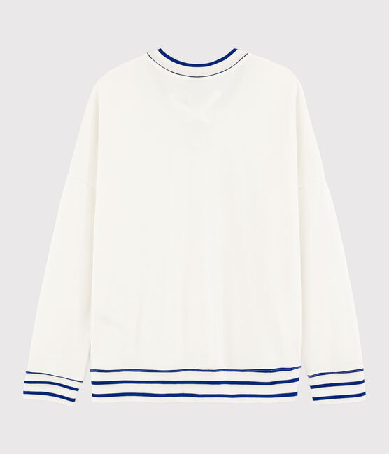 Molton sweatshirt voor Dames wit MARSHMALLOW