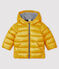 Gecapitonneerde donsjas baby jongen geel BOUDOR/blauw SMOKING