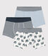 Set van 3 boxershorts met slakkenprint voor jongens in katoen