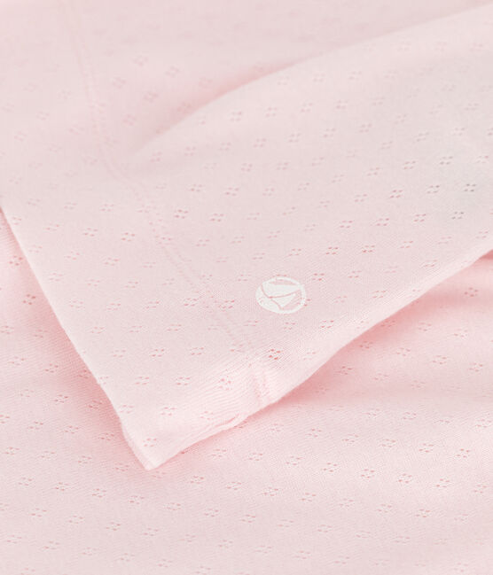 Pyjama short enfant en coton rose FLEUR
