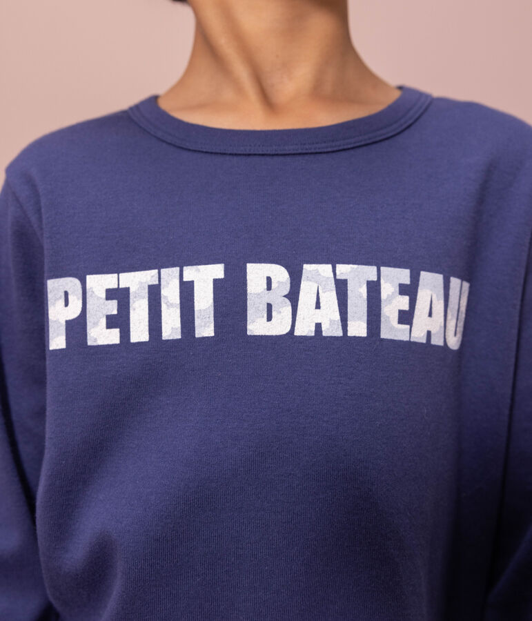 Pyjama Petit Bateau en coton enfant bleu