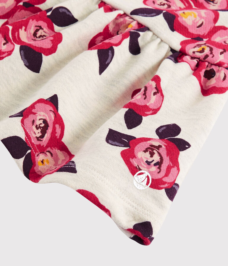 Rok van molton voor kinderen meisjes beige MONTELIMAR/wit MULTICO