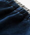 uniseks babybroek gevoerd met stof met denimeffect blauw DENIM BLEU FONCE CN