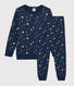 Pyjama enfant à motifs étoiles en molleton