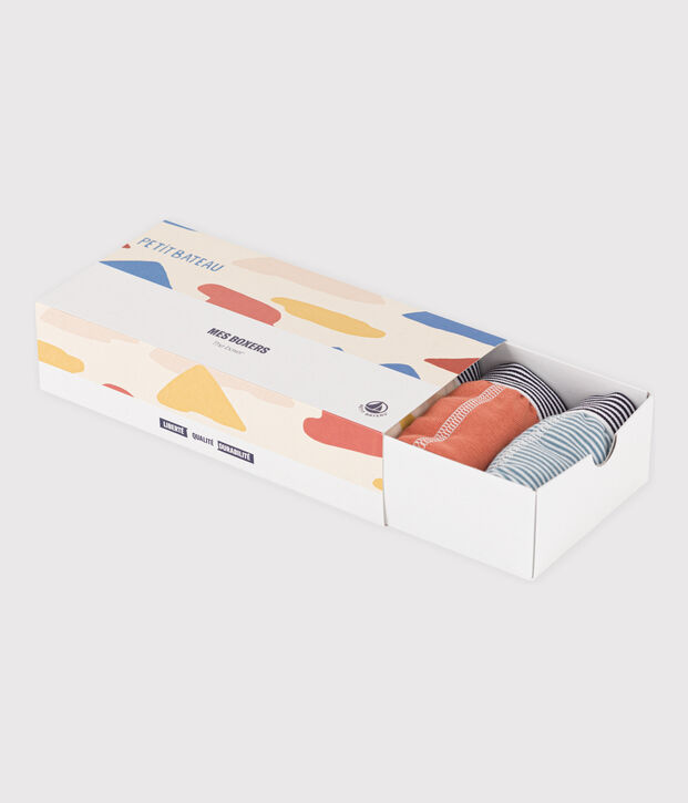 Lot de 5 boxers petit gar&ccedil;on en coton multicouleur