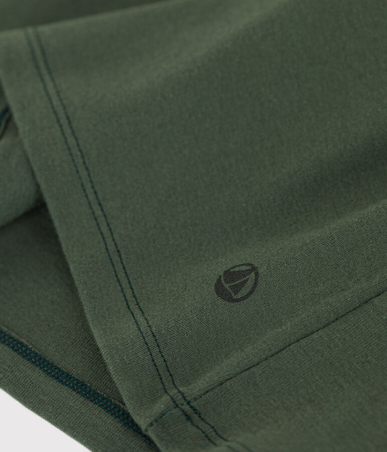 L'ICONIQUE, T-shirt voor dames met cocottesteek in katoen groen