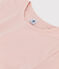 DE STRAIGHT-FIT, T-shirt voor dames met ronde hals in biokatoen roze SALINE