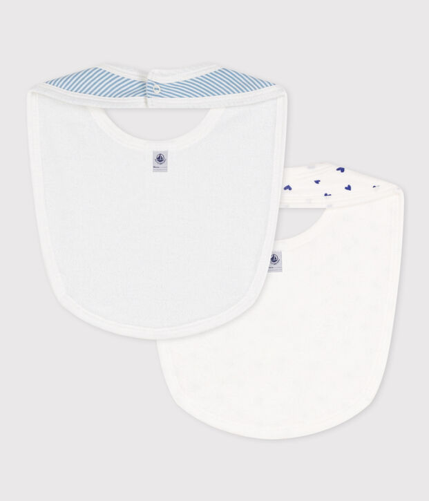 SET VAN 2 KATOENEN SLABBETJES VOOR BABY'S multicouleur