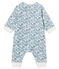 Combinaison longue bébé garçon en côte blanc MARSHMALLOW/blanc MULTICO