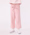 Kinderbroek van katoen en lyocell. roze CHARME