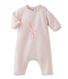 Combinaison longue bébé mixte en tricot laine et coton à lapin