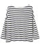 Top marinière femme en lin blanc LAIT/bleu SMOKING