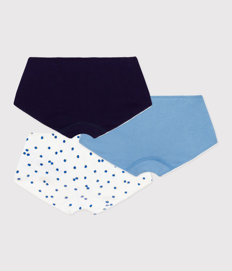 Setje met katoenen hipsters met appeltjesprint voor kinderen multicouleur