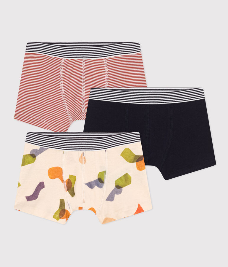 Set met drie boxershorts van katoen voor kinderen multicouleur