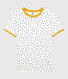 Katoenen Dames t-shirt met ronde hals en stippen