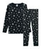 Pyjama petit garçon coupe très ajustée en côte gris CAPECOD/gris ARGENT