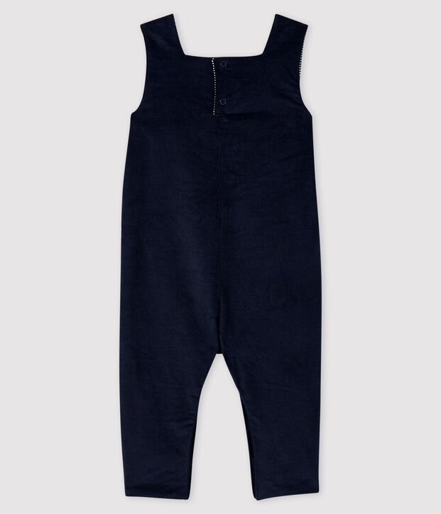 Combinaison longue b&eacute;b&eacute; gar&ccedil;on bleu marine