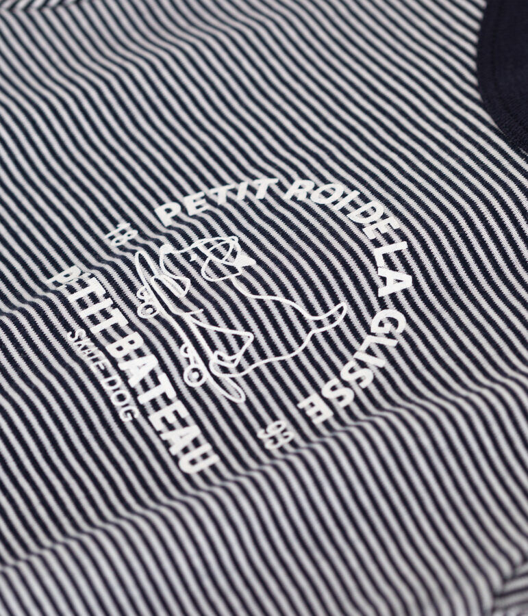 Korte pakje van jersey voor baby's blauw/wit