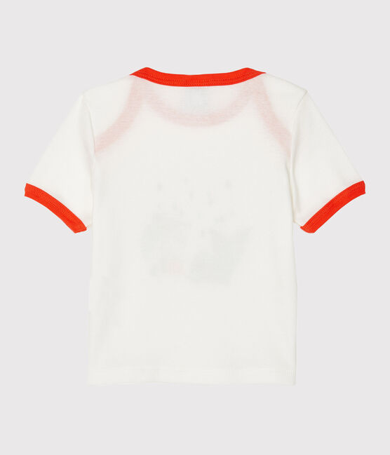 Tee-shirt manches courtes bébé garçon blanc MARSHMALLOW