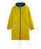 Coupe-vent long réversible femme jaune BAMBOO/vert PINEDE