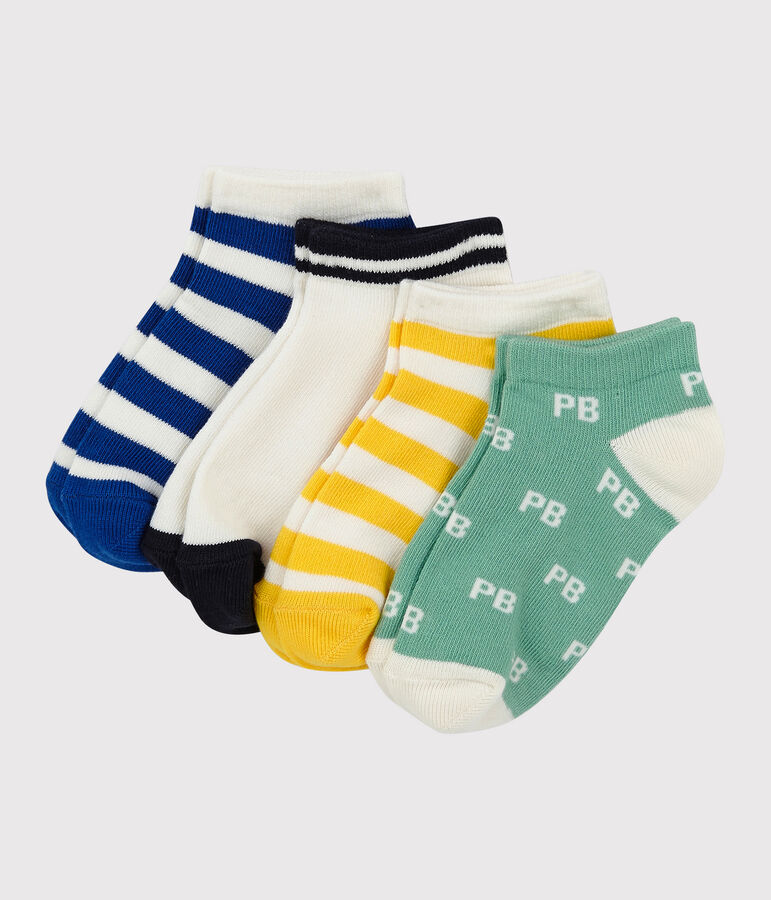 Lot de 5 paires de chaussettes basses enfant gar&ccedil;on multicouleur