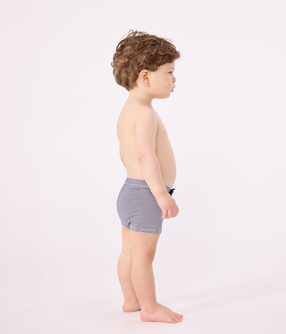 Short de bain bébé bleu MEDIEVAL/blanc MARSHMALLOW