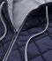 Lang warm windjack gemixt blauw SMOKING