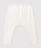 Baby boxershort van biologisch 2x2 ribkatoen wit MARSHMALLOW