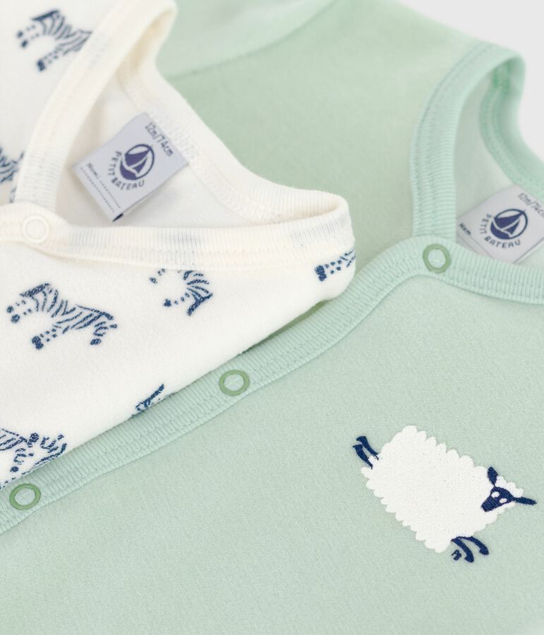 Lot de pyjamas b&eacute;b&eacute; en coton imprim&eacute; variante 1