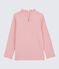 Tee-shirt manches longues en coton enfant fille rose CHARME