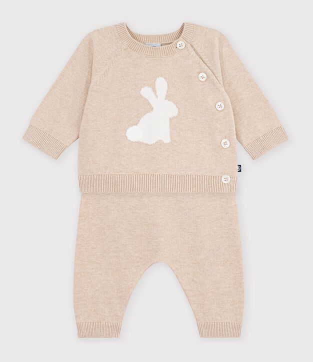 Gebreid babysetje met motiefje PAIN