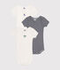 Lot de 3 bodies manches courtes en coton bébé